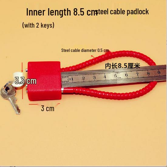 

Противоугонный навесной замок с длинным тросом для шкафов и файлов