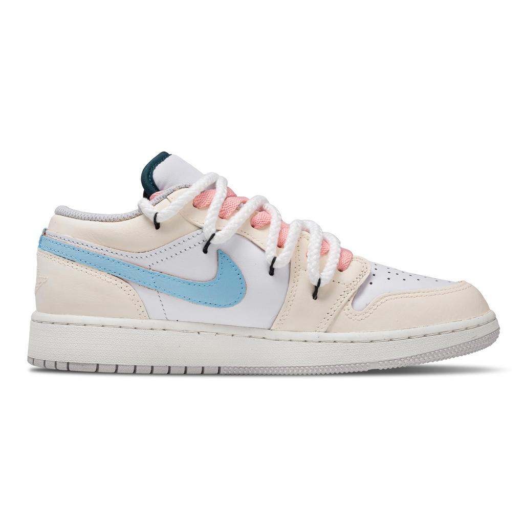 Jordan Air Jordan 1 Love Confession Abrasion Resistant Abrasion Resistant Low Top Vintage Basketball Shoes Unisex FQ7687-300(Team864-)