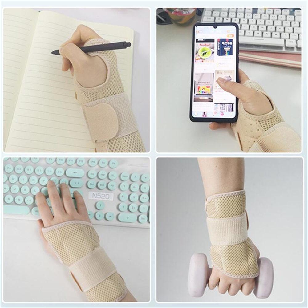 Splints Wrist Support Wraps Carpal Tunnel Hand Wrist Brace Protector Compression Adjustable Wristband Strap for Fitness Gym Pain