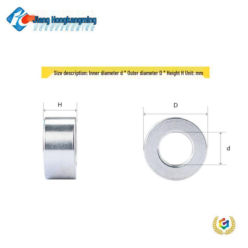 Aluminum Raised Flat Washer and Spacer Column M2-M5