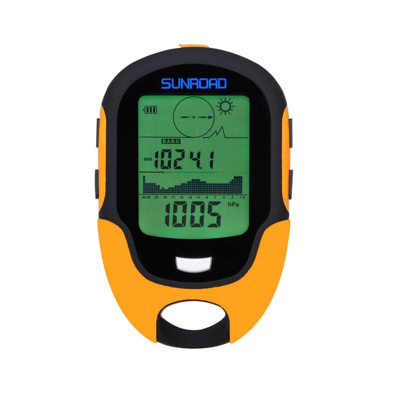 Sunroad Portable Emergency Multifunction Digital Altimeter Barometer Compass Hygrometer Thermometer Led Torch Outdoor Hiking