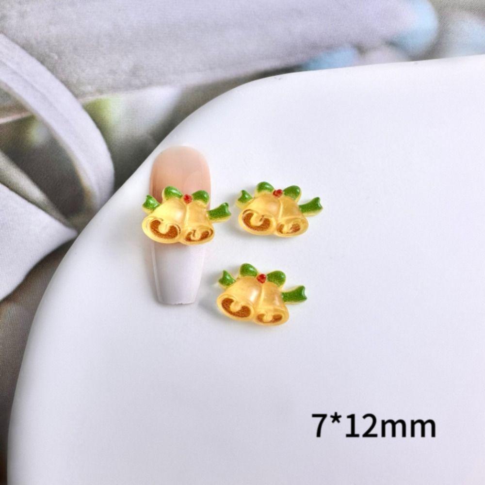 10Pcs Cute Christmas Nail Art Decoration Mini Nail Parts Accessories Nail Art Ornaments  Women