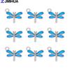 15PCS Enamel Colorful Dragonfly Charms Pendant Supplies For DIY Handmade Earrings Bracelets Jewelry Making Findings Accessories