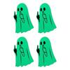 2/4Pcs Luminous Ghost Finger Stickers, Night Luminous Ghost Decorations Ghost Stickers, Halloween Car Funny R8U3