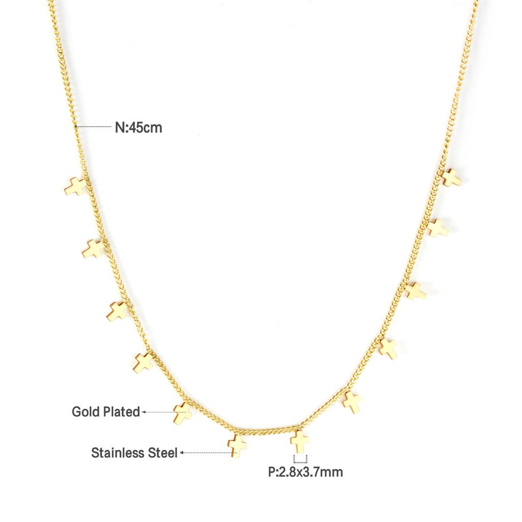 Simple And Versatile Rectangle Pendant Necklace Minimalist Luxury Women's Jewelry Accessory