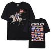 Beyonce Cowboy Carter New Album Tshirts WomenUnisex Vintage Cotton Short Sleeve T Shirt Fashion Clothing Streetwear Girls Tshirt