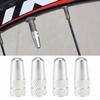 4Pcs/Set Rainbow Color Bicycle Tire Valve Cap Aluminum Caps for Valves French Valve Cap Presta Bike Tyre Hat MTB Accessories New