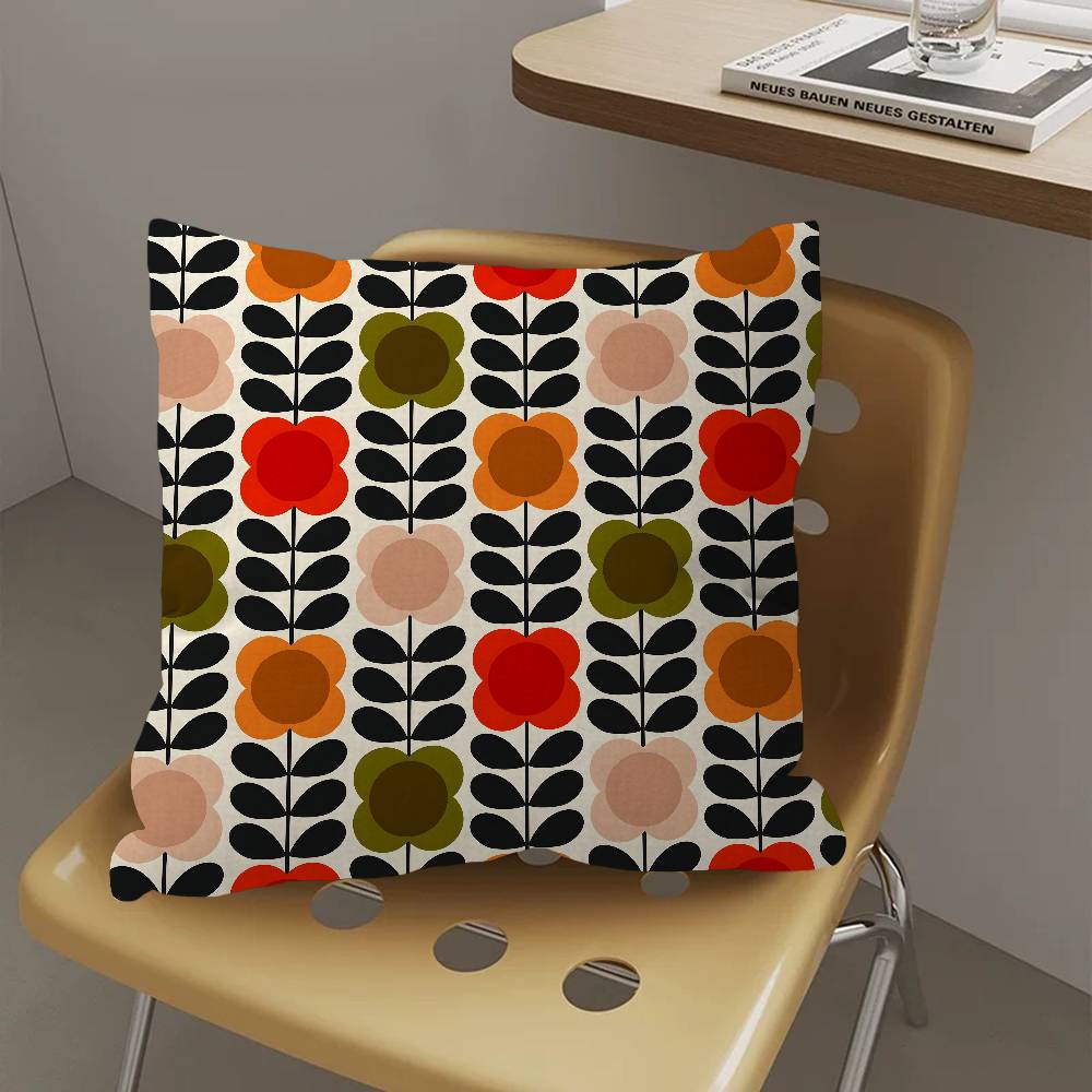 Orla Kiely Leaf Flower Lucky Dragon Pillow Cover Sofa Cushion Cover Home Room Decoration Children Gift
