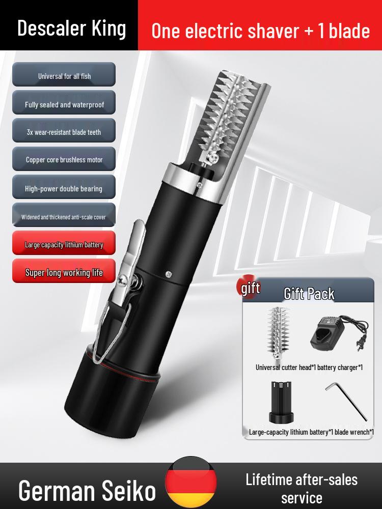 Automatisk Fiskfjällare och Skrapa i Rostfritt Stål för Hem- och Kommersiellt Bruk