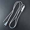 1.8M On Off Switch Power Cord For Led Lamp Us Plug Transparent Extension Cable