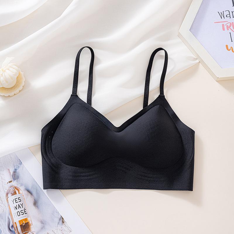 new product seamless black technology soft support gathering breathable underwear comfort anti-sagging bra cup S32/70