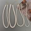 Pearl Necklace French Style Elegant High-End Collarbone Necklace Versatile Simple Choker Accessory