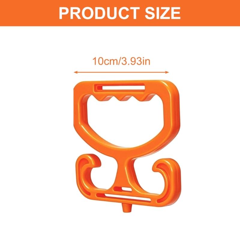 Pack of 2 Functional Grocery Bag Holders Strong Plastic Gentle Grip for Shopping Transfer
