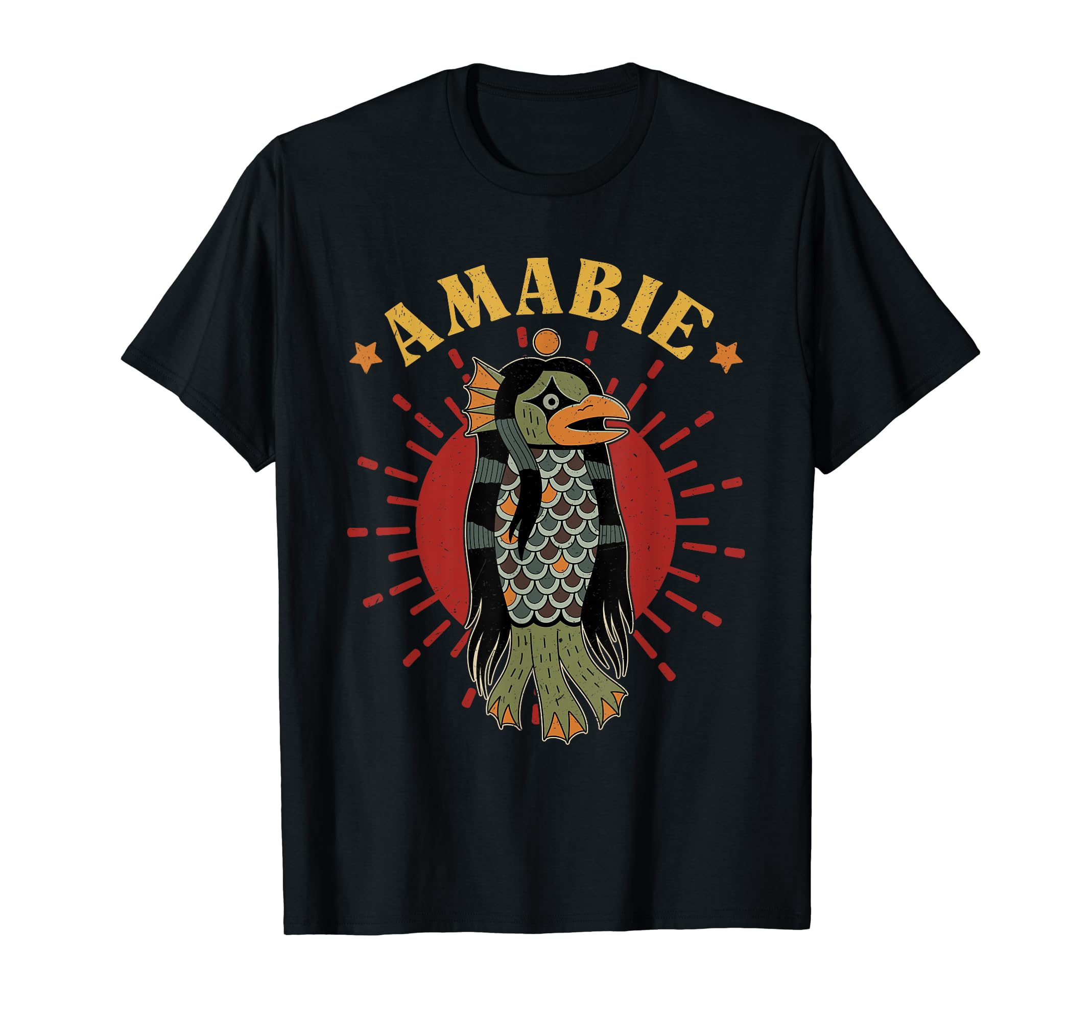 

Футболка Amabie Japan Mermaid Mythical Historic Teacher в японском стиле чёрный