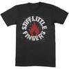 Officially Licensed Stiff Little Fingers Wall Logo Mens Black T Shirt