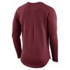 Nike Letter Print Crewneck Fleece Sweatshirt Men Sweatshirt Burgundy 865254-677