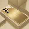 Gold Vertical Pattern Tempered Glass Phone Case for Samsung Galaxy S26 S25 S24 S23 S22 S20 Fe/plus/ultra Anti Drop