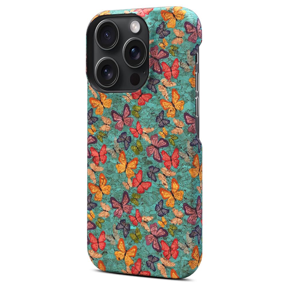 DENIOR For iPhone 16 Pro Case Pattern Printed PU Leather+PC Phone Cover A