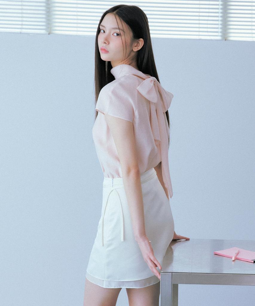 Roem See-Through Layered Mini Skirt Rmwhg25R11