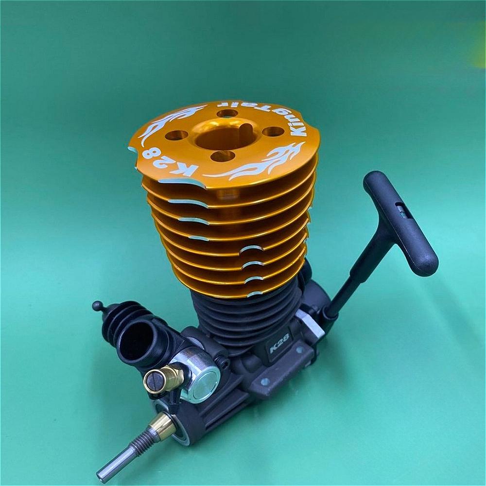 K28 28 Level 4.6cc Metal Engine 1:8 Scale Pull Start High Powered Remote Control Off Road Monster Truck Engine Model Toy