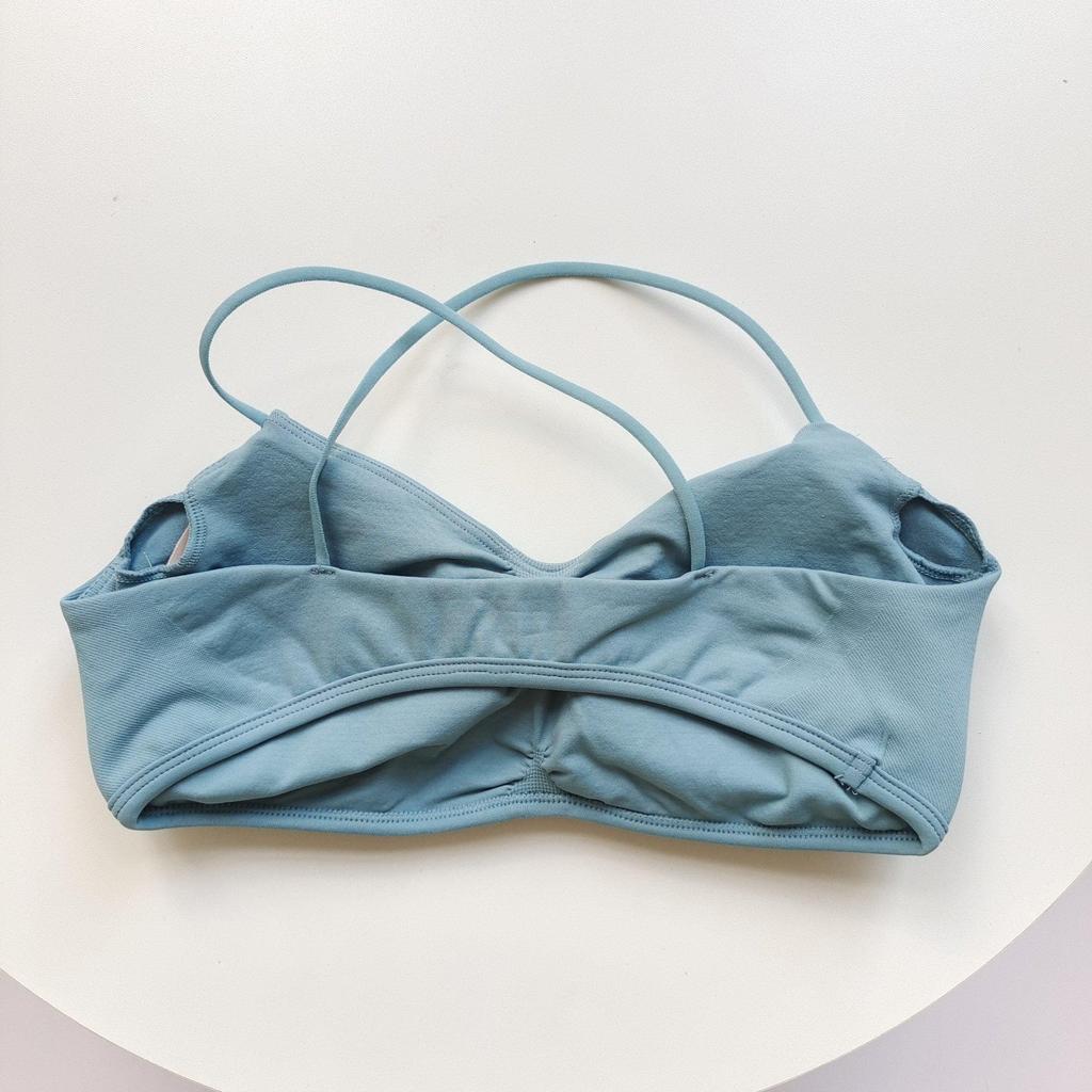 Backless Yoga Sports Bra with Chest Pads - Quick-drying, Shockproof Fitness Tank Top