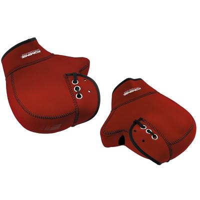 Neoprene Handlebar Warmers for Solid F AK-021 Motorcycles, Red,