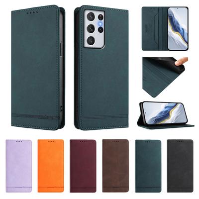 Flip-Portemonnaie Leder Magnetische Hülle Für Samsung Galaxy S21 S20 Ultra S21 Plus S21 S20 FE S21 S20 Plus S20 S10e S10 Handyhülle