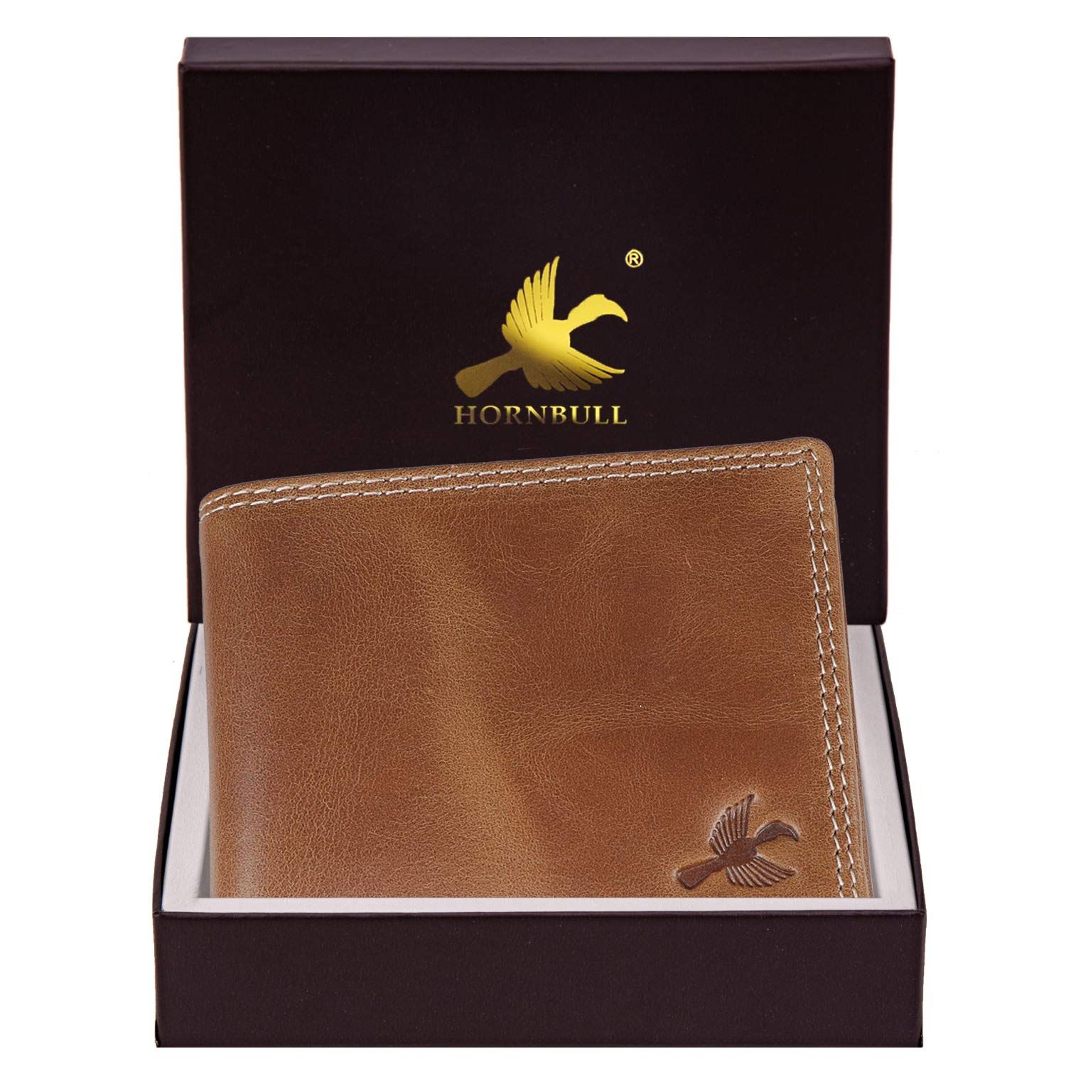 Мужской бумажник Stella Aqua с RFID-блокировкой из кожи синий — фото 12