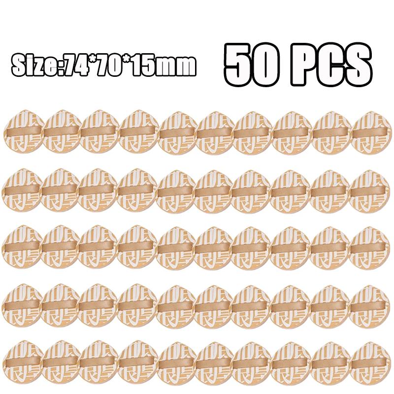 50 PCS Water Drop Air Cushion Powder Puffs Soft Thickened Sponge Face Concealer Foundation Cosmetics Puff Beauty Cosmetics Tools