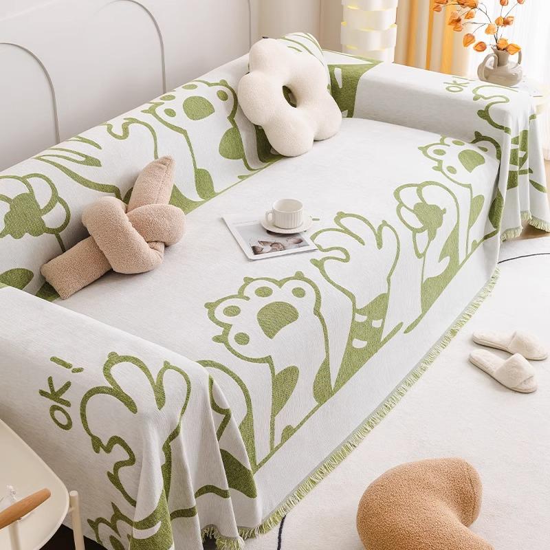 

Чехол для дивана из шенилла, универсальный для всех сезонов, простой, современный и высококачественный чехол для дивана, моющееся прямое полотенце для дивана 180*130cm