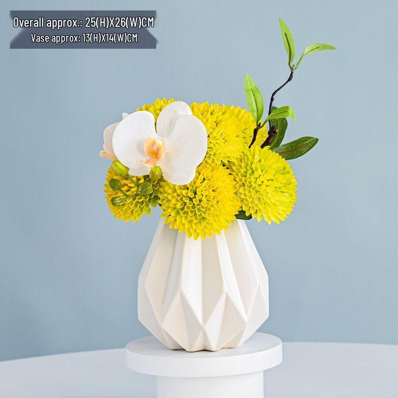 Высококачественная композиция из шелковых цветов для декора гостиной - Искусственные сушеные цветы и зелень