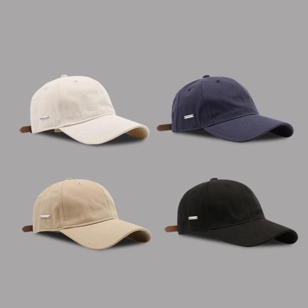 Adjustable Baseball Caps Solid Color Sports Cap Simple Sun Hat  Women