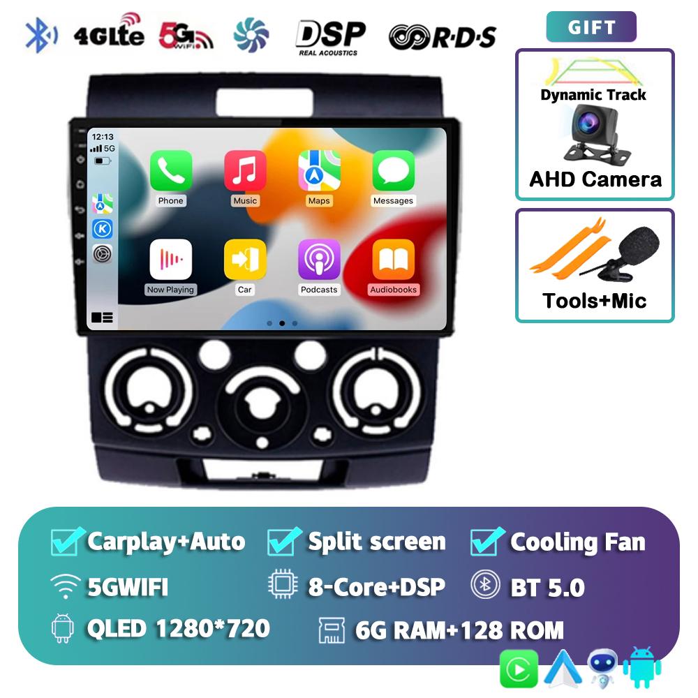 Android 14 Car Radio For Ford Everest Ranger Mazda BT50 BT-50 2006 2007 2008 - 2010 GPS Multimedia Video Player Head Unit Stereo