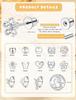 Kolip Hypoallergenic Surgical Stainless Steel Earrings for Girls, Cute Flower Heart Pearl Bow Earrings for Women