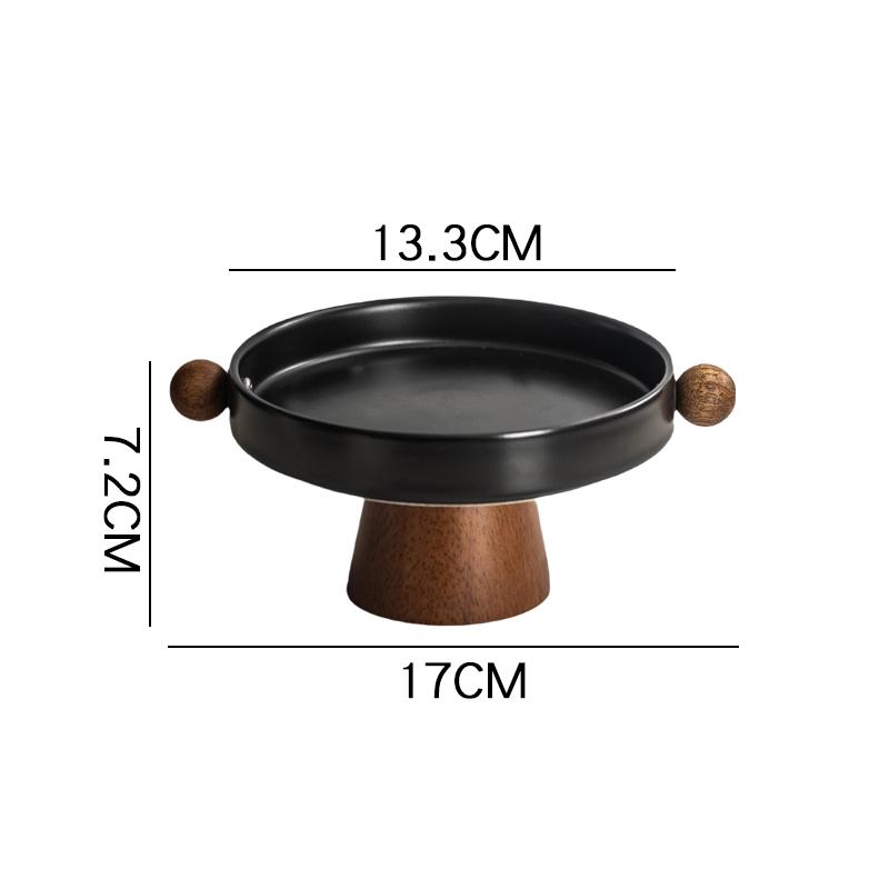 

Modern Ceramic Key Storage Tray Porch Decoration Aromatherapy Candle Holder Atmosphere Ornament Desktop Sundries Storage Tray чёрный