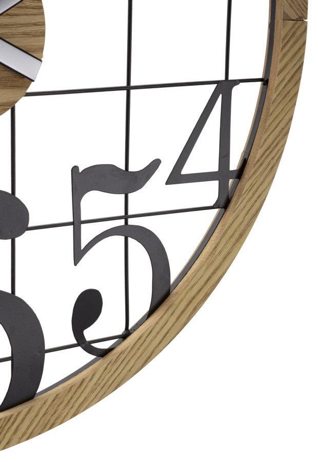 Wanduhr Zahlen Ø 60X2,5 cm