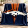 Denver Broncos blanket Flannel Blanket Soft Cozy Plush Throw for Sofa Bed Lightweight Home Decoration Outdoor camping