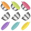 1pc Salad Dressing Container Reusable Stainless Steel Cup And Leakproof Silicone Lids For Lunch Box And Picnic Kitchen Tools