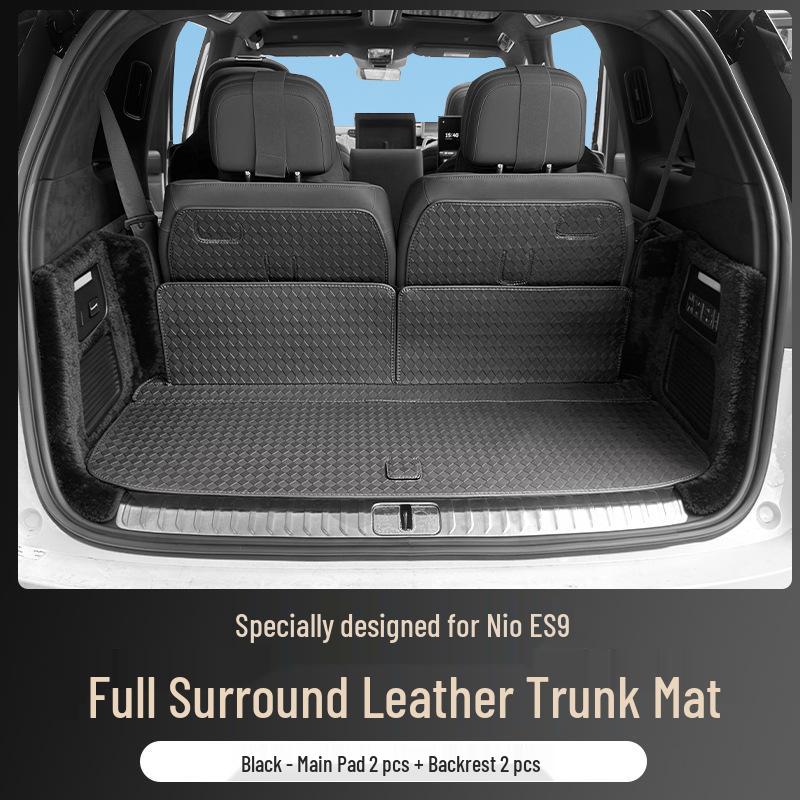 Full Coverage Trunk Mat for 26 NIO ES9 Models: Seat Back & Tail Box Interior Accessory