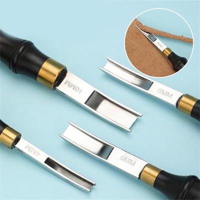 Leather Edging Skiving Beveler Tool Leather Edging Skiver Tool Leather Craft Tool Handle Leather Craft Trimmer Tool X3UC