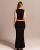 Kulsiseu Cs Folding Mermaid Skirt-073 (Black)