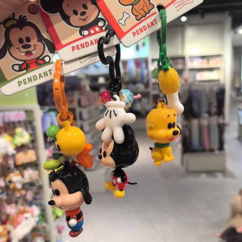 Disney Animated Cartoon Mickey Minnie Swing Doll Keychain Animation Peripheral Collection Pendant Creative Backpack Pendant Gift