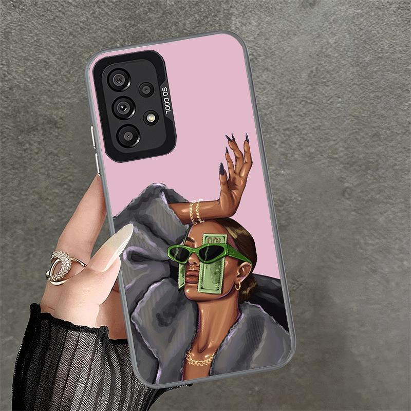 Girl Boss Lady Pink Soft Phone Case for Samsung A17 A16 A15 A14 A13 A57 A56 A55 A54 A53 A37 A36 A35 A34 A33 A26 A25 A24 A23 A52
