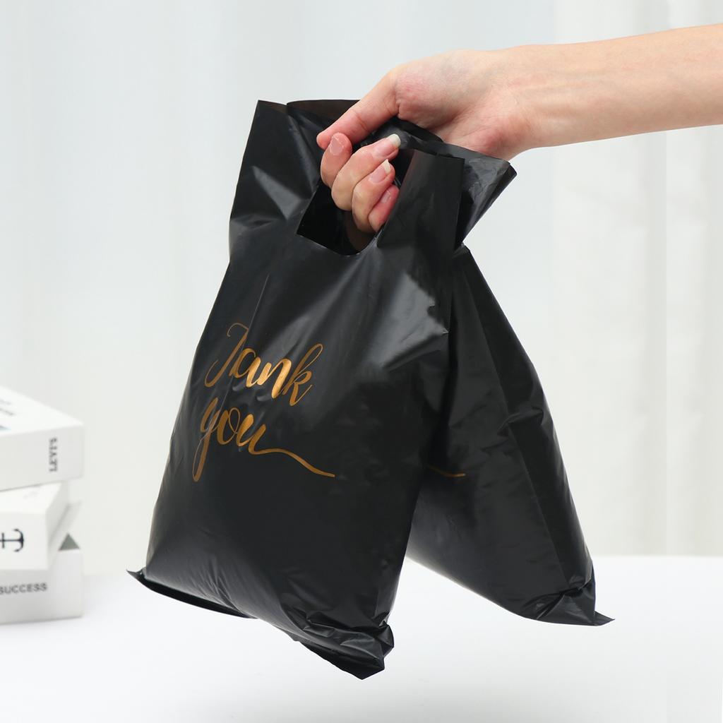 100pcs Thank You Bag Gift Plastic Shopping Bag Tote Bag 20*30cm Gitf Bag Birthday Wedding Party Favors Candy Cookie Wrappers