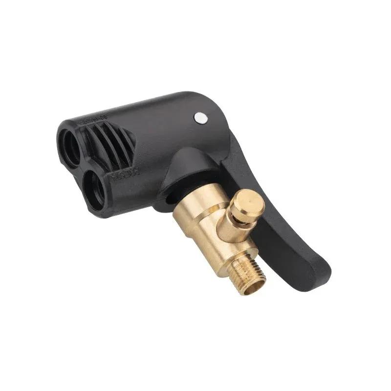 Portable Inflatable Pump Connector Car Tire Air Chuck Compressor Tire Inflator Tire Chuck with Barb Connector for Hose Repair