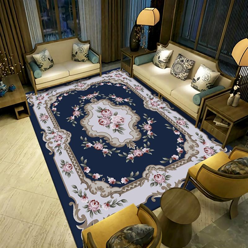 New Chinese Style Living Room Carpet Coffee Table Sofa Bedroom Bedside Carpet Easy To Maintain for Home Use