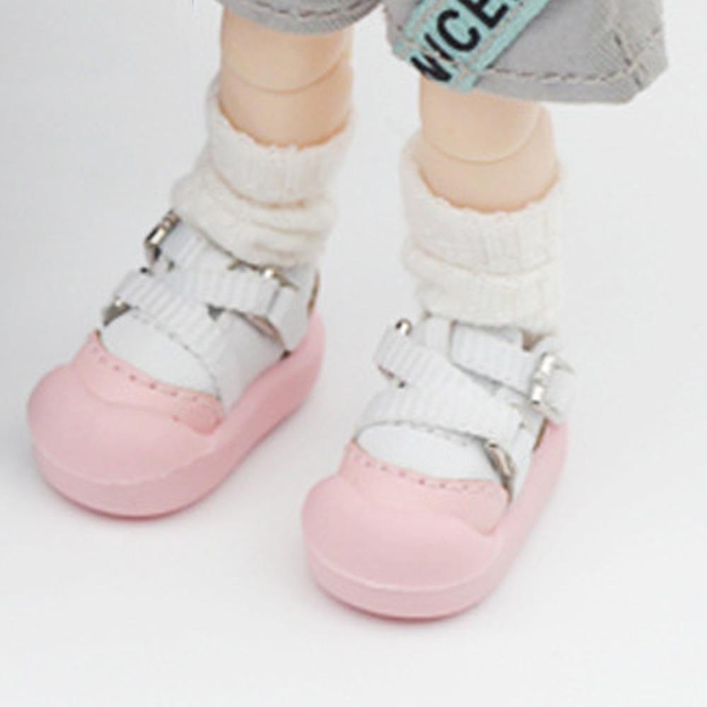 

OB11 1/12 Dolls Doll Shoes MJD BJD Doll Shoes Dolls Soft Glue Shoes Kids Toys білий