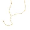Classic Cross Zircon Y-shaped Necklace for Women,Butterfly Heart Shaped Choker Necklaces,Gold Color Stainless Steel Jewelry Gift