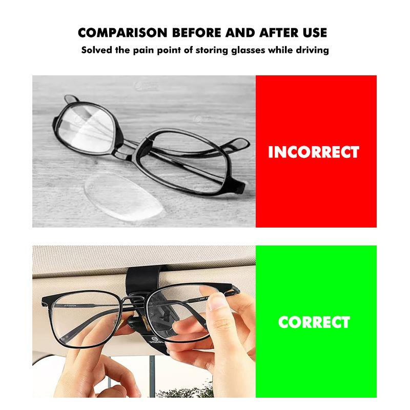 bib5 Carbon Car Eyeglass Holder Glasses Storage Clip Accessories For Volvo V40 V60 C30 C70 S60 S80 S90 XC40 XC60 XC70 XC90 T6