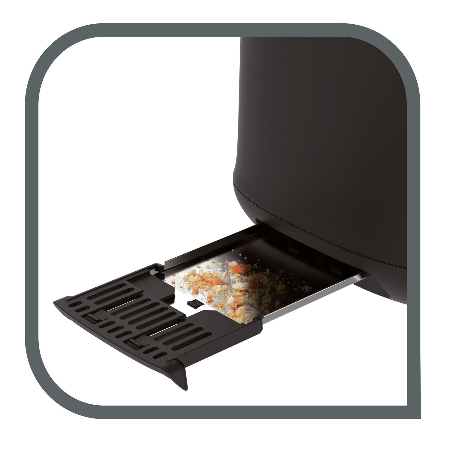 Tefal TT3408 VIVO Toaster Levels Stainless Steel Case Wide